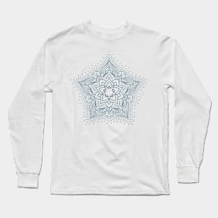 Blue mandala Long Sleeve T-Shirt